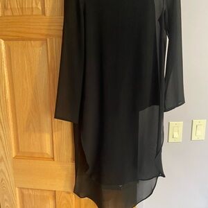 Sheer long sleeve tunic boots Zara